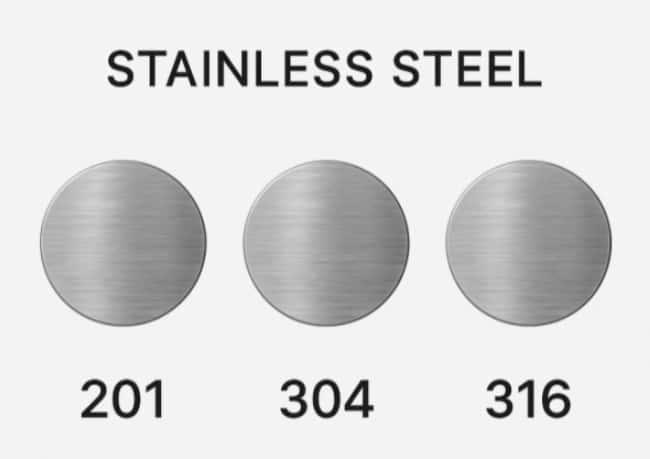 ❓ FAQ – Stainless Steel Material Comparison (201 vs 304 vs 316)
